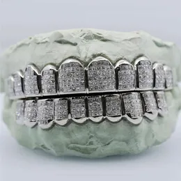 Spersonalizowany niestandardowy Księżniczka Cut Diamond Grillz Luksus Hip Hip Hop Biżuteria 925 Srebrna złota vvs moissanite lodowany grillz