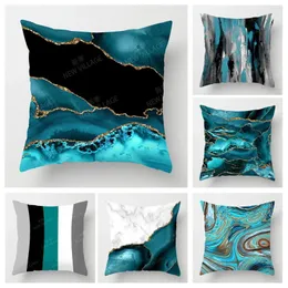 Pillow Modern Abstract Green Cover Home Decor Sofa Throw 45x45 40x40 50x50 60x60