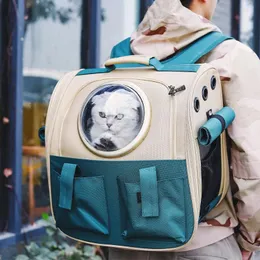 حاملات Cat Window Pet Carrier Designer Backpack Predable Travel Counter Counter Bag للكلاب الصغيرة التي تحمل الإمدادات