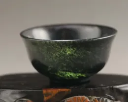 Ciondoli Tazza da tè intagliata a mano in giada naturale della Cina antica