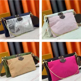 디자이너 Maxi Multi Pochette Bag Accessoire M58977 크로스 바디 숄더백 여성 겨울 따뜻한 3-PC 핸드백 Econyl Nylon Multipocket 구획 라운드 코인 지갑