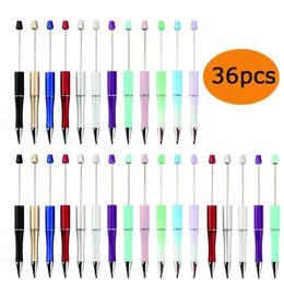 36PCS HB Pisanie ołówek z koraliki DIY Beadable Beadble Bead Eternal Pencil Bezprodukujący ołówek Everlasting Pencil Infinity Pencil 240122
