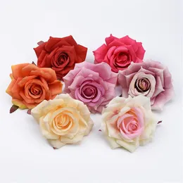 30 50 peças cabeça de rosas flores decorativas de casamento parede diy natal para decorações de casa flores artificiais scrapbooking guirlandas211l