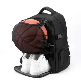 Mochila saco de basquete meninos escola mochila de futebol com compartimento de sapato saco de bola de futebol grande mochila sapatos mochilas viagem 240124