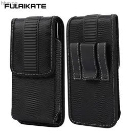 Bolsas de telefone celular FULAIKATE Bolsa de telefone de alta qualidade para iPhone 13 Pro Max Pano durável pendurado na cintura capa de couro para celular bolsa masculina YQ240131