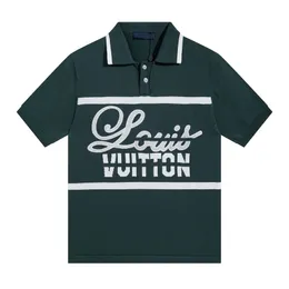 SS24 Show Polo estiva da uomo primaverile firmata con ricamo Polo da ciclismo vintage da uomo Polo sportiva per il tempo libero da ufficio Camicia da uomo Polo da tennis Polo oversize 1AAGMZ