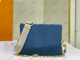 Designer Denim Canvas Shoulder Bag For Women Small Leather Designer Denim Canvas Shoulder Bag For Women Small Leather
