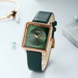 Womens Watch Watch Watch Mod Light Luxury Square Freizeit Quarzgürtel wasserdichte Uhr E4