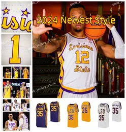 LSU Basketbol Jersey Hunter Dean Carlos Stewart Mike Williams III Trace Young daaimion Collins Will Baker Corey Göğüs Jalen Cook Jordon Wright Özel Erkekler LSU Forma