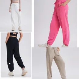 LL donna pantaloni yoga soprts riflettenti LU-1853 pantaloni da jogging vintage pantaloni sportivi da donna tendenze moda designer High Street Sport