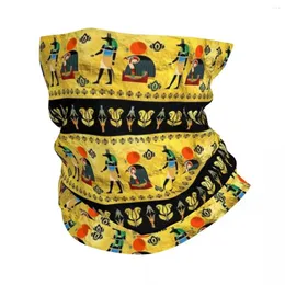 Scarves Egyptian Anubis Ornament Bandana Neck Gaiter Printed Magic Scarf Warm Balaclava Outdoor Sports Unisex Adult Winter