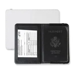 Sacos de armazenamento Atacado Sublimação Em Branco Titulares de Cartão de Passaporte Er Transferência de Calor Impressão Pu Capa de Couro 7.7x5.6 Polegada Min Drop Deliv DHS07