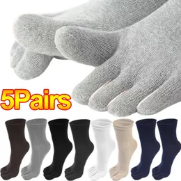 Erkek Çorap 1/5 FAARS UNISEX TOE NEFRABİLİR Pamuk Beş Parmak Spor Çalışan Ter Emici Antibakteriyel Ayak Bileği Ekibi