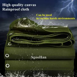 Shade Green Canvas Truck Canopys PVC Coated Banner Tarpaulin Outdoor Awning Rainproof Cloth Pet House Shading Waterproof Oxford Cloth YQ240131