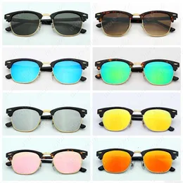 Occhiali da sole Occhiali stile classico 51mm Occhiali da sole Uomo Donna Montatura in acetato Lenti in vetro reale Occhiali da sole femminili Oculos Gafas CZ12