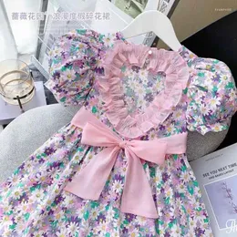 女の子のドレス幼児の女の子ドレスファッションバックレスプリンセスのための夏の子供ブティック服