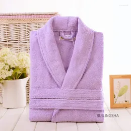 Damskie sleep salon męski bawełna El Terry Bathobe Mężczyźni Sweat Ręcznik szlafrok w kąpieli plus rozmiar zimowych ciepłych szatów kimono męskie szlafrok