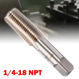 Utensili manuali per rubinetti filettati a vite in acciaio ad alta velocità Tubo conico da 1/4"-18 NPT per il taglio di filettature interne di tubi Strumento di lavoro di riparazione