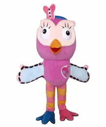 2018 High quality Pink Owl Mascot Costume adult Fancy Dress Character mascot costume 1828840