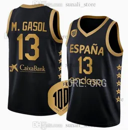2024 Spain Basketball Jerseys Ricky Rubio 23 Sergio Llull Alberto