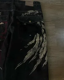 Y2K Harajuku Hip Hop Killer Jeans For Men With Retro Wing Y2K Harajuku Hip Hop Killer Jeans For Men With Retro Wing