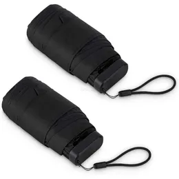 PTGRSWK Ombrello Compatto Da Viaggio Mini Con Custodia – Leggero 0,2kg, 15cm – Pieghevole Automatico Anti-Pioggia E Sole - 2