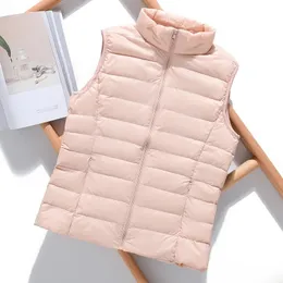 Plus Size 5XL 6XL 8XL Women Vest Down Ultra Lightweight Coat Female  Sleeveless Portable Packable Spring Puffer Jackets 240808