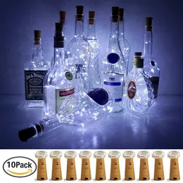 Anmossi (12 Pezzi) Luci per Bottiglia,Mini Luci Led a Batteria,Bianco Caldo, 2m 20 LEDs Filo Rame Led Decorative Stringa Luci,LED Luci Bottiglia Tappo per Festa,Giardino,Natalizie,Matrimonio