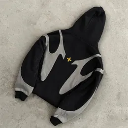 女性に人気！ hoodie comfort Zipper Patchwork Retro Y2K for Super - Men その他