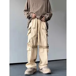 High Waist Cargo Pants: Spring/Autumn Casual Trousers with Pockets