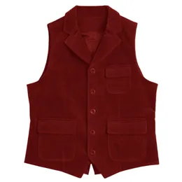 British Vintage Corduroy Vest: Casual Loose-Fitting Travel Jacket