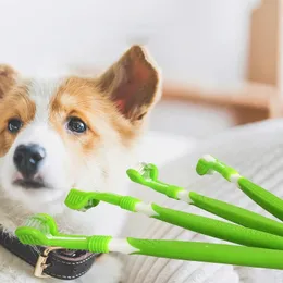 Dog Toothbrush Toothpaste Kit: Pet Dental Care Set With Canine