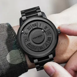 LIGE 2024 New Cool Magnetic Suspension Ball Watch Mens