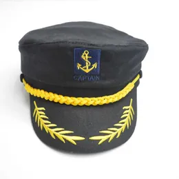 Adjustable Sailor Navy Hat Captain Costume Cap for Yacht, Boat