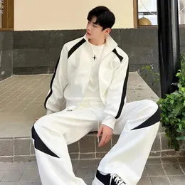 韓国Q.LEO WHITE  JACKET AND PANTS SET 899c2f49-d744-4e0d-97f7-