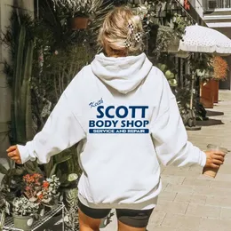 Keith Scott Unisex tech fleece hoodie One Tree Hill Lucas Distressed Replica Sweatshirt for Women Cotton Pullover CL240812