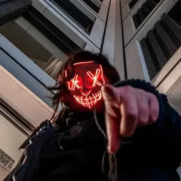 DHgate.com:Illuminating Halloween LED Face Mask - Premium