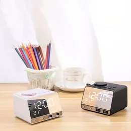 Digital Alarm Clock With Bluetooth Speaker, Dual USB Charging