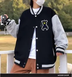 Retro Baseball Bomber Jacket: Harajuku Korean Fashion