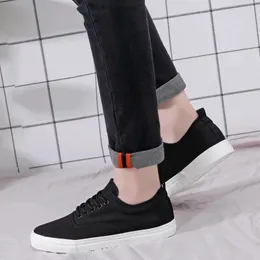 Bulk Canvas Shoes Men Breathable Casual Shoes Black White