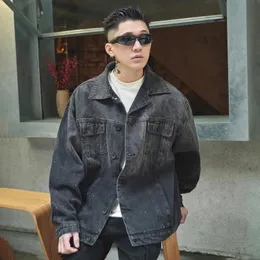 DHgate.com:Premium Korean Denim Jacket for Men - Washed