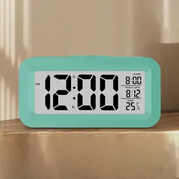 Digital Desk Clocks LED Alarm Clock with Backlight, Snooze Function, Date,  and Temperature Display Multifunctional Electronic Table Clock for Office 