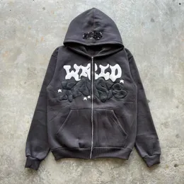 K-POP ZIP-UP HOODIE M ブラック フォトカード付き WAX TRAX! - Zip Hoodie / Wire Logo - Moon Logo | Wax Trax