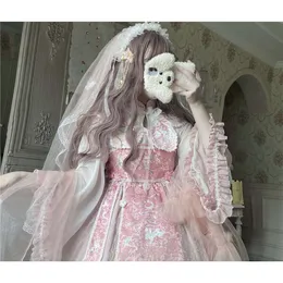 Anime Fairy Pearl Cheongsam Hanfu Lolita Cosplay Costume Set