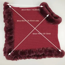 BEAUTELICATE Kunstpelz-Poncho Mit Kragen, Strickcape Für Damen, Schwarz Oder Rosa, Einheitsgröße