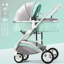 High Landscape Baby Stroller Lightweight, Foldable, Sit Lie