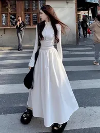 LOTSYOU★韓国★人気★lotsyou_White Sands Dress Shop the Heavenly Glow Gathered Bust A-Line Maxi Dress Off White