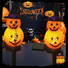 Lampes Solaires Citrouille Halloween – Lot De 6, IP65, 8 Modes, Pour Jardin, Terrasse, Décoration Extérieure