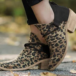Leopard High Heels Pointed Toe Ankle Boots: Womens Leopard Boots