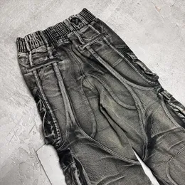 パンツ damage long length denim jeans black damage long length denim jeans black パンツ